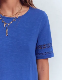 Boden Robes & Combinaisons|Robes Coupe Petite-Robe T-shirt Hattie en jersey Bleu denim