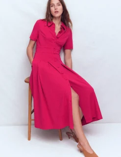 Boden Tenues De Travail|Robes & Combinaisons-Robe-chemise Bridget en point de Rome Grenade