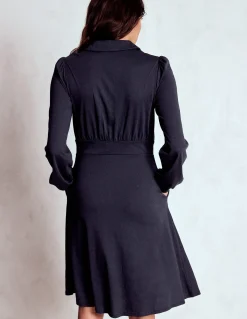 Boden Tenues De Travail|Robes & Combinaisons-Robe-chemise courte en jersey Orla Bleu marine