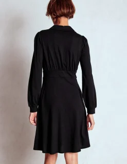 Boden Tenues De Travail|Robes & Combinaisons-Robe-chemise courte en jersey Orla Noir