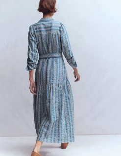 Boden Robes & Combinaisons|Robes Coupe Petite-Robe-chemise longue Ellie en coton Jean Brodé