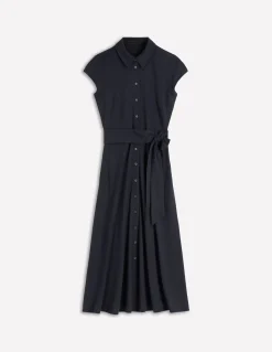 Boden Tenues De Travail|Robes & Combinaisons-Robe-chemise Marcia en jersey Bleu marine