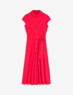 Boden Tenues De Travail|Robes & Combinaisons-Robe-chemise Marcia en jersey Rouge coquelicot