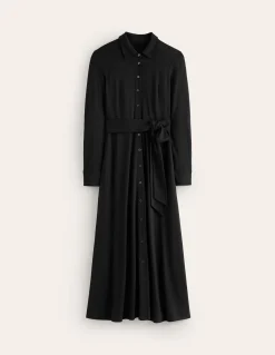 Boden Tenues De Travail|Robes & Combinaisons-Robe-chemise Marcia en jersey Noir