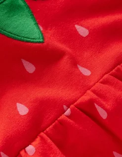 Boden Robes-Robe-sweat fantaisie Rouge tarte aux fraises