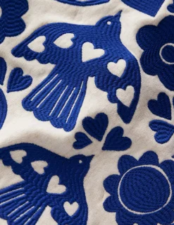 Boden Robes-Rob-sweat taille basse Appliqué avoine chiné