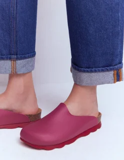 Boden Chaussures Plates|Sandales-Sabots colourblock Lyla Rose/rouge