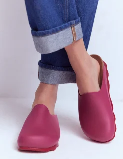 Boden Chaussures Plates|Sandales-Sabots colourblock Lyla Rose/rouge