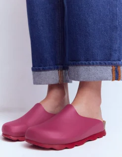 Boden Chaussures Plates|Sandales-Sabots colourblock Lyla Rose/rouge