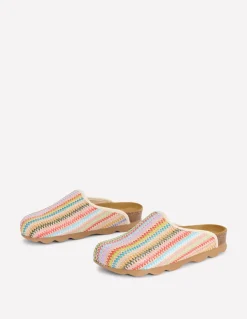 Boden Chaussures Plates|Sandales-Sabots colourblock Lyla Tissage multicolore