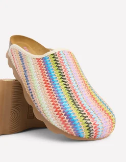 Boden Chaussures Plates|Sandales-Sabots colourblock Lyla Tissage multicolore