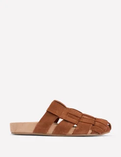 Boden Chaussures Plates-Sabots Loretta à brides multiples Fauve