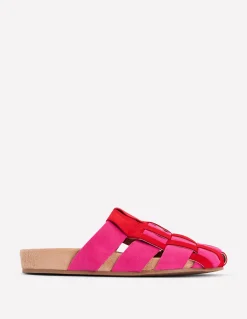 Boden Chaussures Plates-Sabots Loretta à brides multiples Rose/rouge