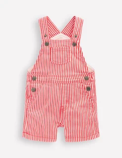 Boden Pantalons & Leggings-Salopette courte tissée Rayé Rouge