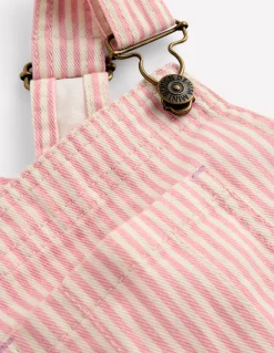 Boden Pantalons|Robes-Salopette large Rayé style coutil rose