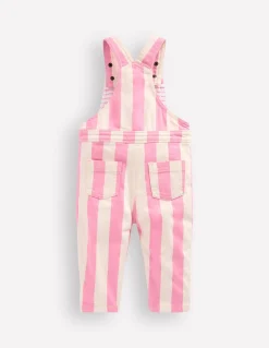 Boden Pantalons & Leggings-Salopette tissée Rayé rose