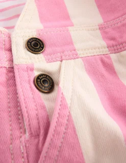 Boden Pantalons & Leggings-Salopette tissée Rayé rose