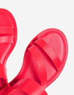 Boden Chaussures Plates|Sandales-Sandales asymétriques ROUGE