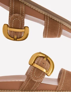 Boden Chaussures Plates|Sandales-Sandales Caryl à deux brides Fauve