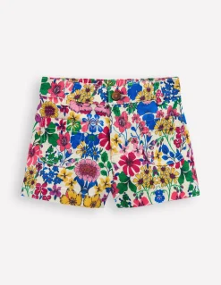 Boden Shorts-Short à poches plaquées Motif floral arc-en-ciel multi