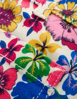 Boden Shorts-Short à poches plaquées Motif floral arc-en-ciel multi