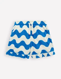 Boden Shorts|Ensembles Assortis-Short à volants en éponge Bleu vague