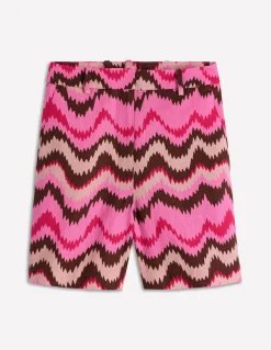 Boden Shorts|Ensembles Assortis-Short Belgravia en lin Rose puissant, vague zigzag