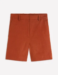 Boden Shorts-Short Belgravia en lin Orange brûlé