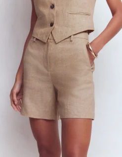 Boden Shorts|Ensembles Assortis-Short Belgravia en lin Chambray amphore