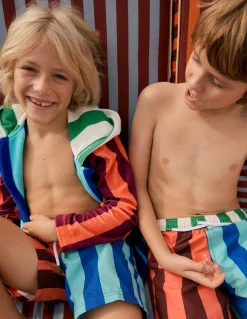 Boden Maillots & Tenues De Plage-Short de bain Rayures verticales multi