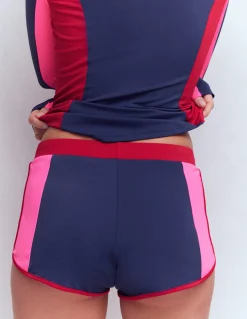 Boden Maillots De Bain-Short de bain Bleu marine, colourblock