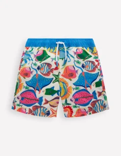 Boden Maillots & Tenues De Plage-Short de bain Poissons qui nagent