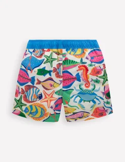 Boden Maillots & Tenues De Plage-Short de bain Poissons qui nagent