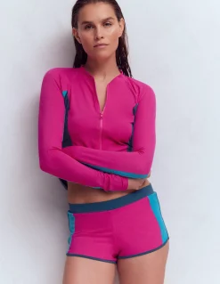 Boden Maillots De Bain-Short de bain Rose, colourblock