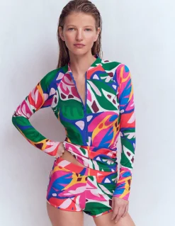 Boden Maillots De Bain-Short de bain Multi, motif Leafy Cascade