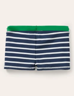 Boden Maillots & Tenues De Plage-Short de bain Bleu marine/blanc