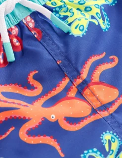 Boden Maillots & Tenues De Plage-Short de bain Pieuvre bleu saphir