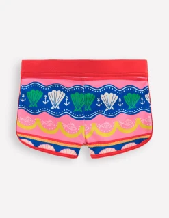 Boden Maillots & Tenues De Plage|Ensembles Assortis-Short de bain à motif Rayé coquillage multi