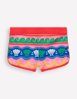 Boden Maillots & Tenues De Plage|Ensembles Assortis-Short de bain à motif Rayé coquillage multi