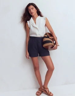 Boden Shorts-Short double-étoffe à enfiler Bleu marine