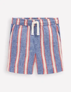 Boden Shorts|Ensembles Assortis-Short en coton et lin Rayé triple