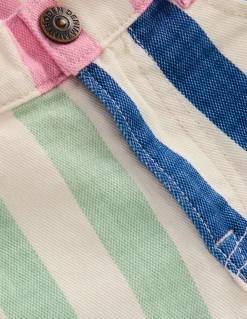 Boden Shorts-Short en jean Rayé pêle-mêle multi