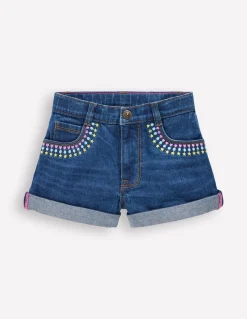 Boden Shorts-Short en jean Brodé vintage moyen