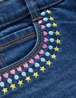 Boden Shorts-Short en jean Brodé vintage moyen