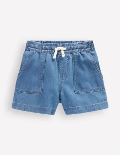 Boden Shorts-Short en jean doux Délavage Vintage Léger
