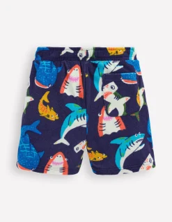 Boden Shorts-Short en éponge Requins bleu marine