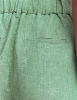 Boden Shorts|Ensembles Assortis-Short Kensington en lin Chambray vert aloe vera