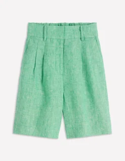 Boden Shorts|Ensembles Assortis-Short Kensington en lin Chambray vert aloe vera