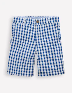 Boden Shorts|Ensembles Assortis-Short texturé Vichy Bleu