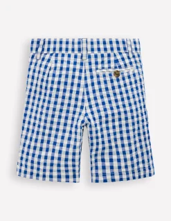 Boden Shorts|Ensembles Assortis-Short texturé Vichy Bleu